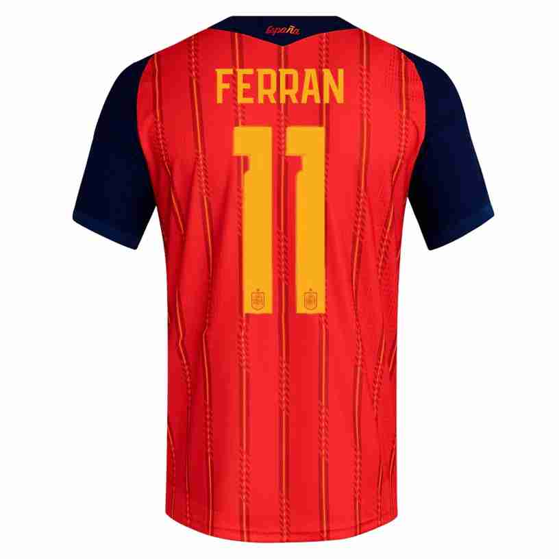 FERRAN NO.11 Camiseta España Primera Equipacion 2026 – Versión Jugador FERRAN NO.11 Camiseta España Primera Equipacion 2026 – Versión Jugador