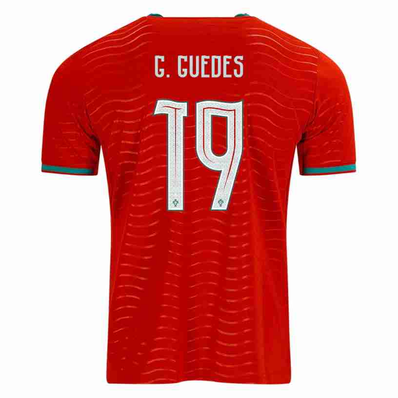 G. GUEDES NO.19 Camiseta Portugal Primera Equipacion 2026 – Versión Jugador G. GUEDES NO.19 Camiseta Portugal Primera Equipacion 2026 – Versión Jugador