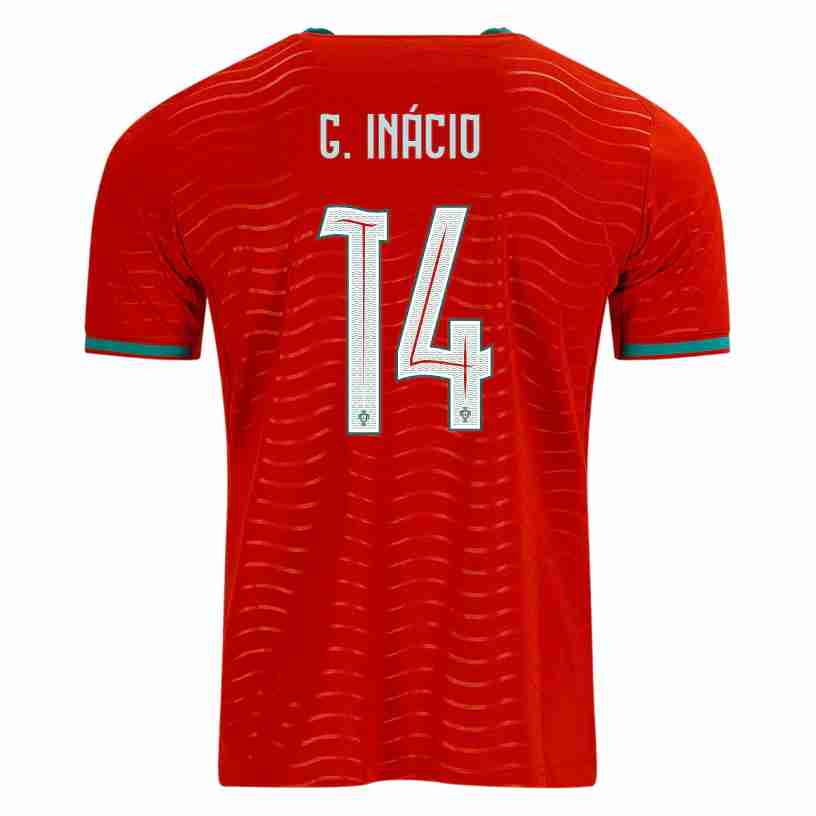 G.INÁCIO NO.14 Camiseta Portugal Primera Equipacion 2026 – Versión Jugador G.INÁCIO NO.14 Camiseta Portugal Primera Equipacion 2026 – Versión Jugador