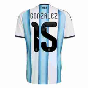 GONZALEZ NO.15 Camiseta Argentina Primera Equipacion 2026 – Versión Jugador