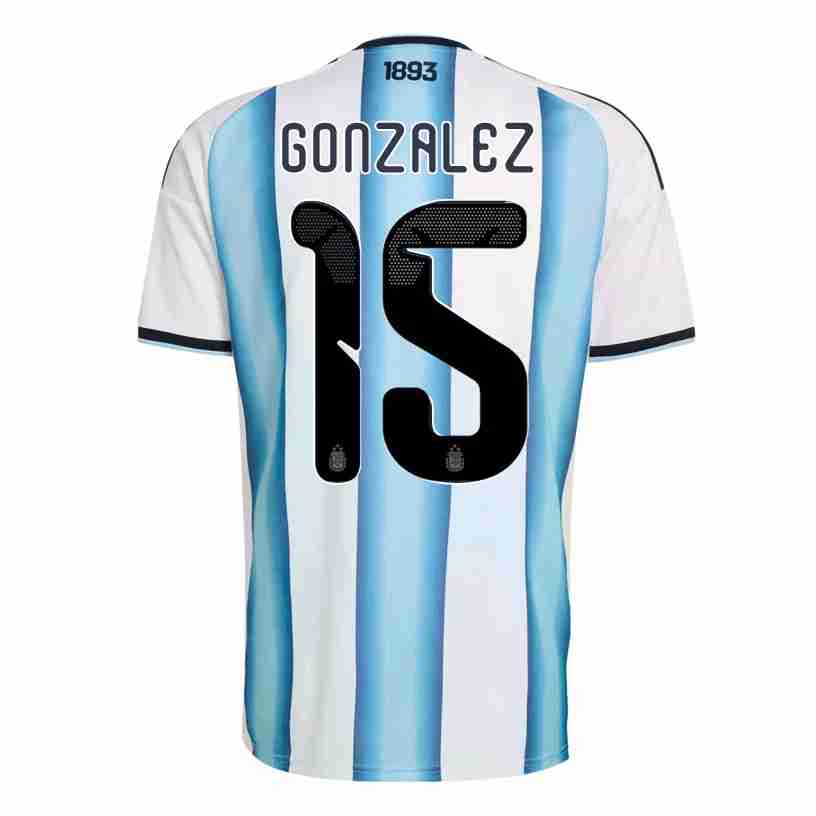 GONZALEZ NO.15 Camiseta Argentina Primera Equipacion 2026 – Versión Jugador GONZALEZ NO.15 Camiseta Argentina Primera Equipacion 2026 – Versión Jugador
