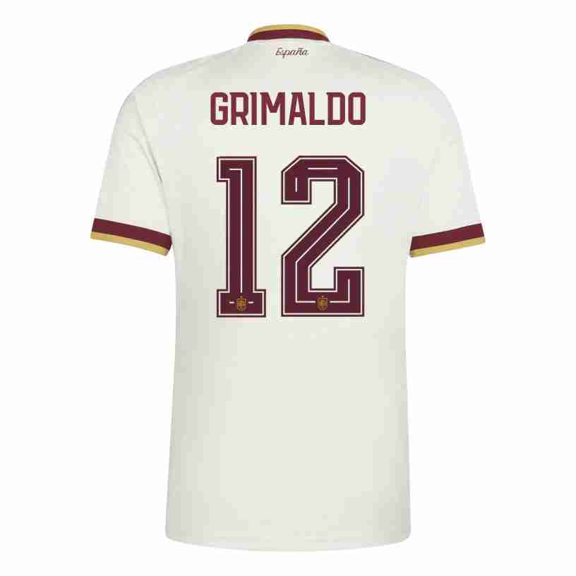 GRIMALDO NO.12 Camiseta España Segunda Equipacion 2026 – Versión Jugador GRIMALDO NO.12 Camiseta España Segunda Equipacion 2026 – Versión Jugador