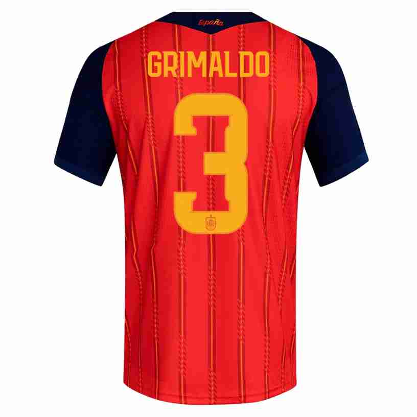GRIMALDO NO.3 Camiseta España Primera Equipacion 2026 – Versión Jugador GRIMALDO NO.3 Camiseta España Primera Equipacion 2026 – Versión Jugador