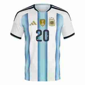 MAC ALLISTER NO.20 Camiseta Argentina Primera Equipacion 2026 – Versión Jugador_1