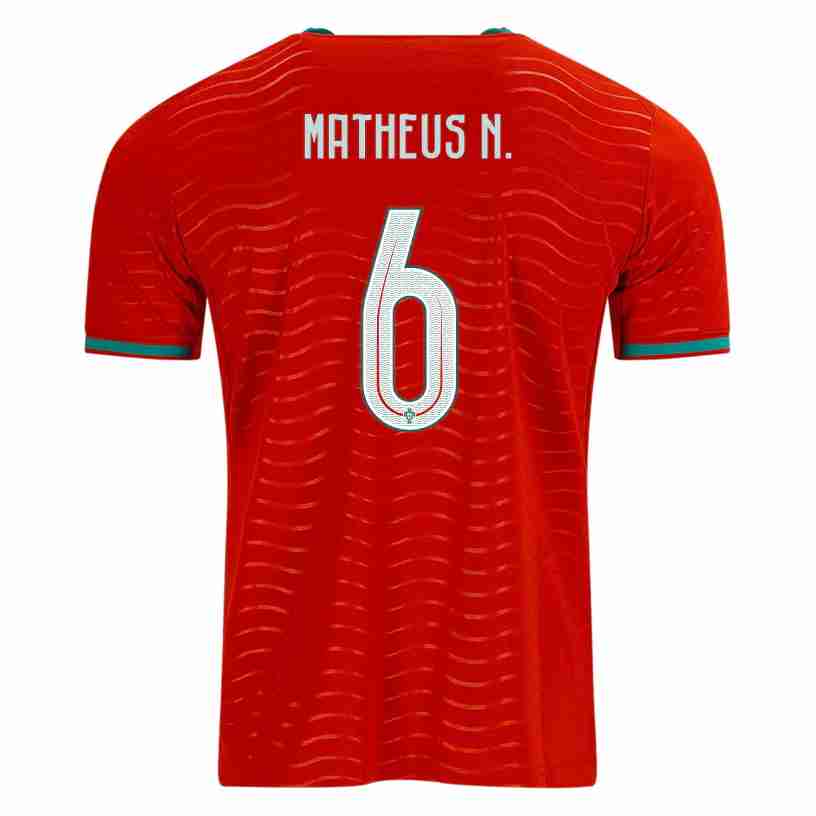 MATHEUS N. NO.6 Camiseta Portugal Primera Equipacion 2026 – Versión Jugador MATHEUS N. NO.6 Camiseta Portugal Primera Equipacion 2026 – Versión Jugador