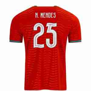 N. MENDES NO.25 Camiseta Portugal Primera Equipacion 2026 – Versión Jugador