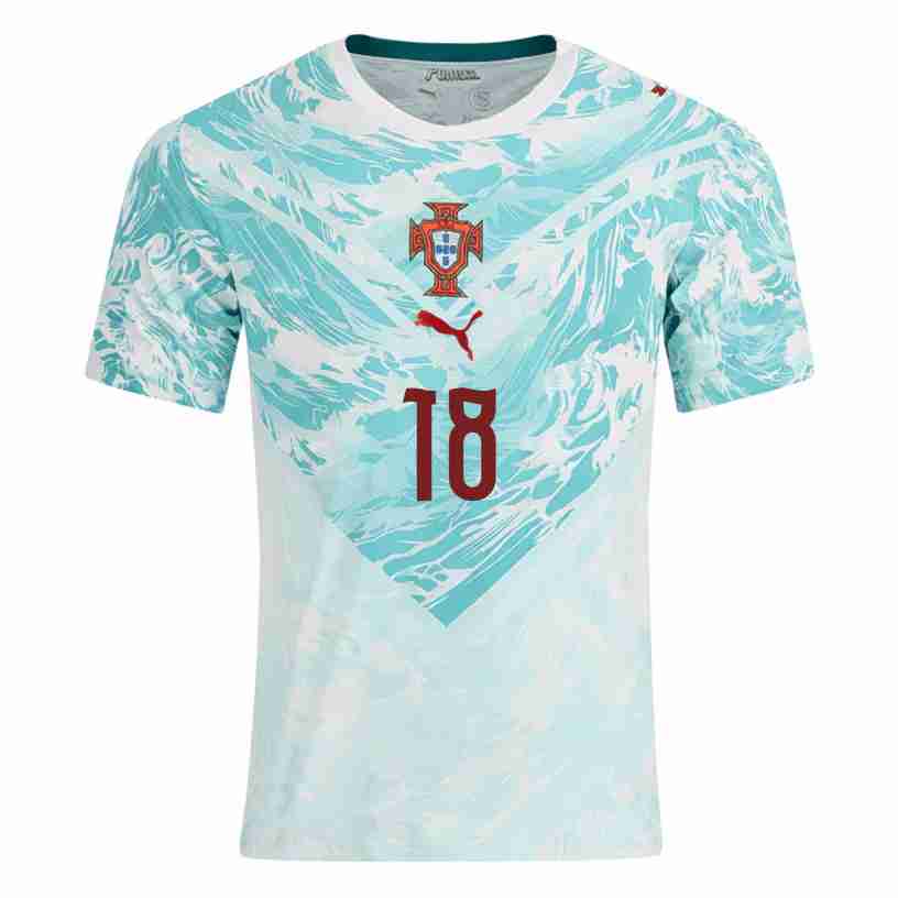 NETO NO.18 Camiseta Portugal Segunda Equipacion 2026 – Versión Jugador_1 NETO NO.18 Camiseta Portugal Segunda Equipacion 2026 – Versión Jugador_1