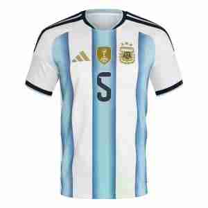PAREDES NO.5 Camiseta Argentina Primera Equipacion 2026 – Versión Jugador_1