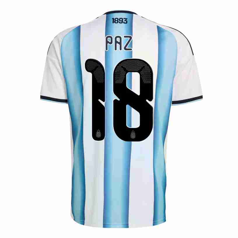 PAZ NO.18 Camiseta Argentina Primera Equipacion 2026 – Versión Jugador PAZ NO.18 Camiseta Argentina Primera Equipacion 2026 – Versión Jugador
