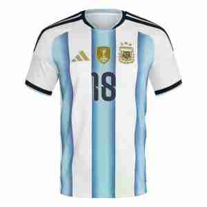 PAZ NO.18 Camiseta Argentina Primera Equipacion 2026 – Versión Jugador_1
