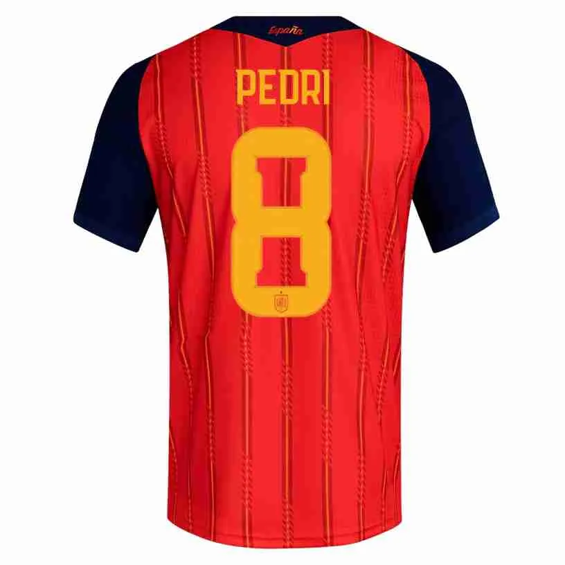 PEDRI NO.8 Camiseta España Primera Equipacion 2026 – Versión Jugador