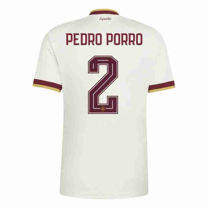 PEDRO PORRO NO.2 Camiseta España Segunda Equipacion 2026 – Versión Jugador PEDRO PORRO NO.2 Camiseta España Segunda Equipacion 2026 – Versión Jugador