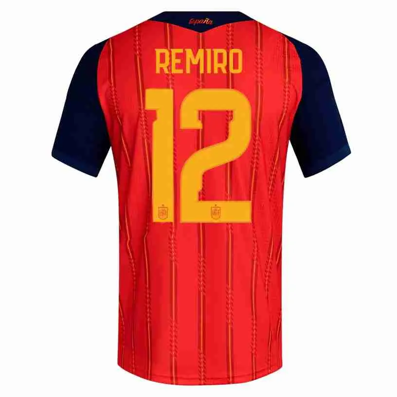 REMIRO NO.12 Camiseta España Primera Equipacion 2026 – Versión Jugador