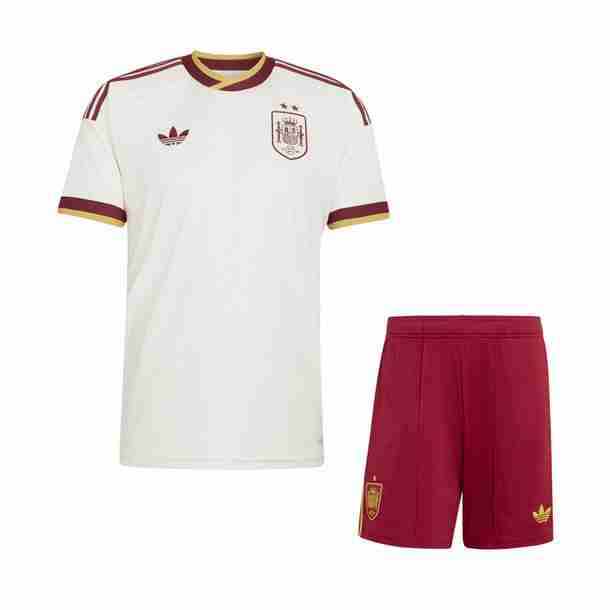 Spain Away Jersey 2026 Kids Set