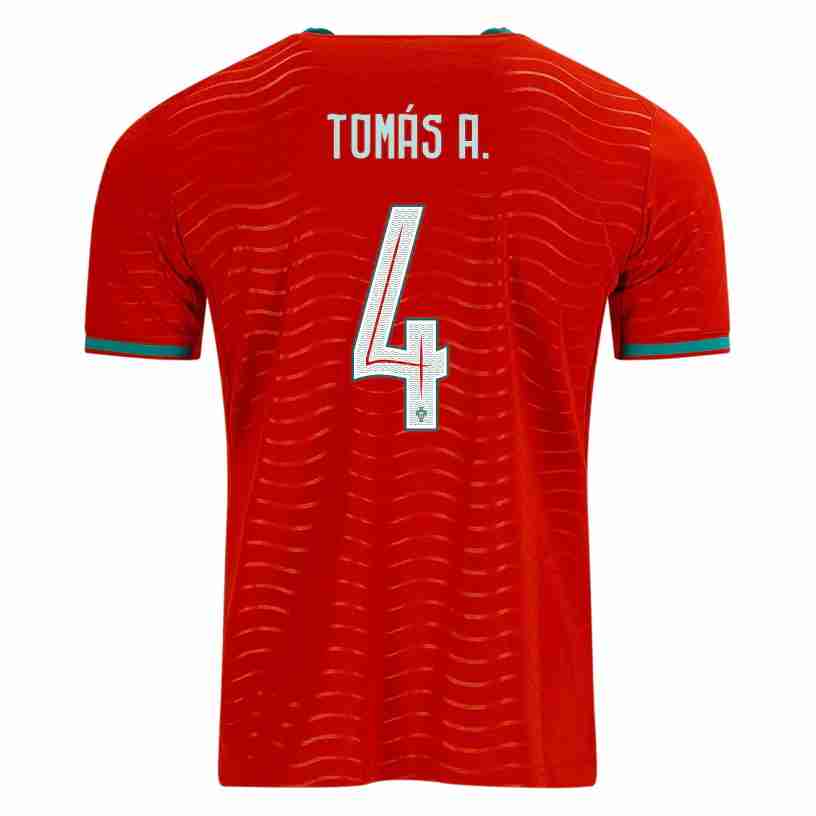 TOMÁS A. NO.4 Camiseta Portugal Primera Equipacion 2026 – Versión Jugador TOMÁS A. NO.4 Camiseta Portugal Primera Equipacion 2026 – Versión Jugador