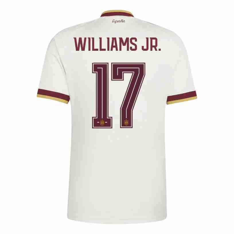 WILLIAMS JR. NO.17 Camiseta España Segunda Equipacion 2026 – Versión Jugador WILLIAMS JR. NO.17 Camiseta España Segunda Equipacion 2026 – Versión Jugador