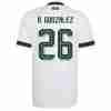 A. GONZALEZ NO.26 Camiseta México Segunda Equipacion 2026 – Versión Jugador
