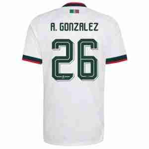 A. GONZALEZ NO.26 Camiseta México Segunda Equipacion 2026 – Versión Jugador