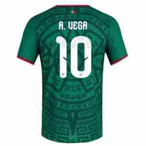 A. VEGA NO.10 Camiseta México Primera Equipacion 2026 – Versión Jugador