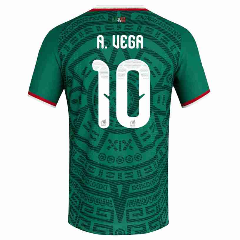 A. VEGA NO.10 Camiseta México Primera Equipacion 2026 – Versión Jugador A. VEGA NO.10 Camiseta México Primera Equipacion 2026 – Versión Jugador
