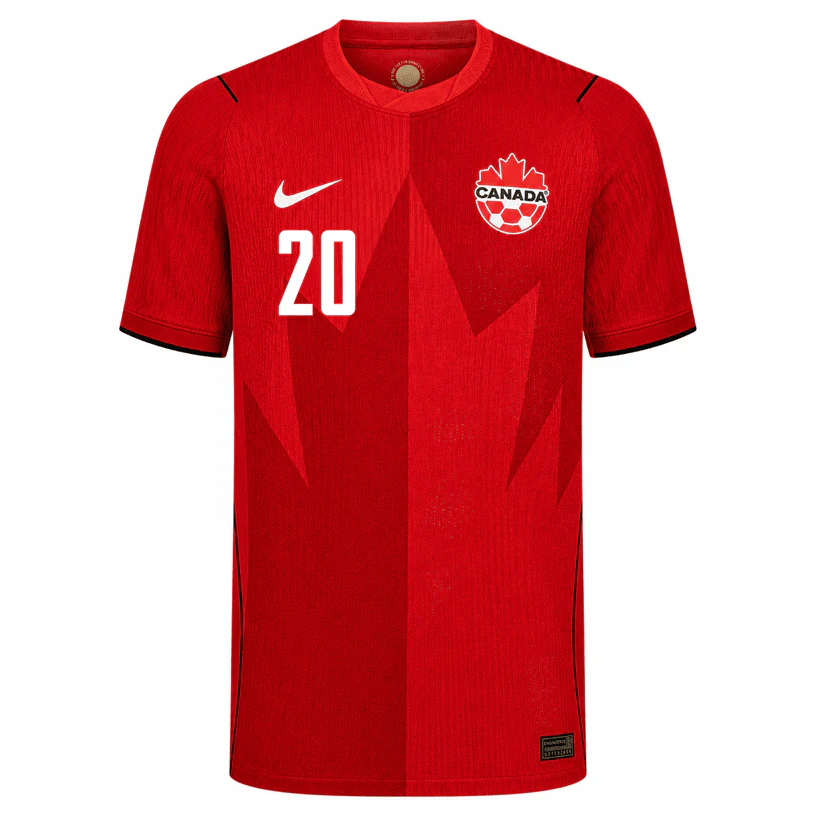 AHMED NO.20 Camiseta Canadá Primera Equipacion 2026 – Versión Jugador_1 AHMED NO.20 Camiseta Canadá Primera Equipacion 2026 – Versión Jugador_1