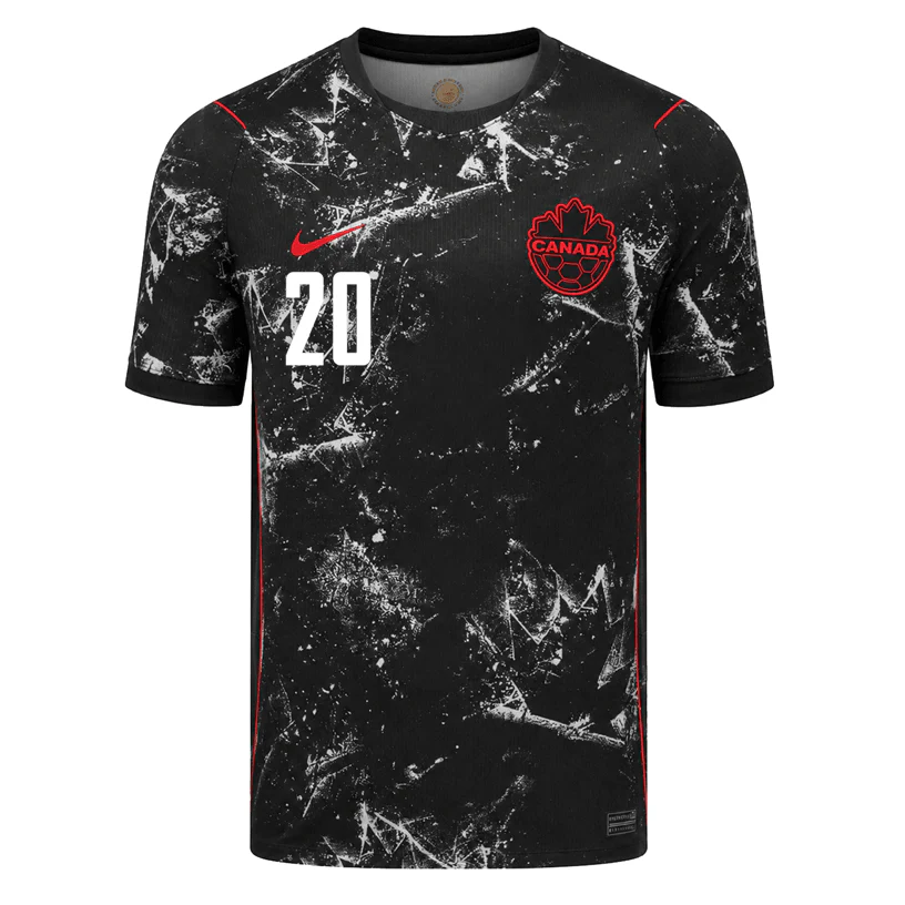 AHMED NO.20 Camiseta Canadá Segunda Equipacion 2026 – Versión Jugador_1 AHMED NO.20 Camiseta Canadá Segunda Equipacion 2026 – Versión Jugador_1