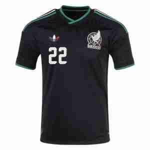 ALVARADO NO.22 Camiseta México Tercera Equipacion 2026 – Versión Jugador_1
