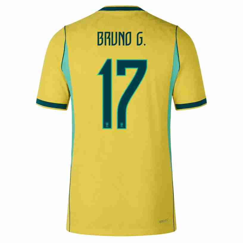 BRUNO G. NO.17 Camiseta Brasil Primera Equipacion 2026 – Versión Jugador BRUNO G. NO.17 Camiseta Brasil Primera Equipacion 2026 – Versión Jugador