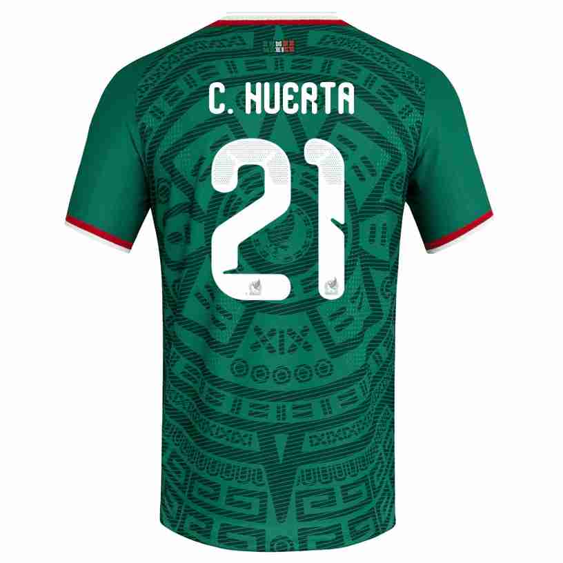C. HUERTA NO.21 Camiseta México Primera Equipacion 2026 – Versión Jugador C. HUERTA NO.21 Camiseta México Primera Equipacion 2026 – Versión Jugador