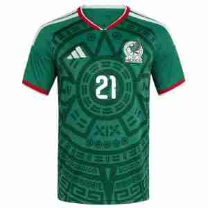 C. HUERTA NO.21 Camiseta México Primera Equipacion 2026 – Versión Jugador_1