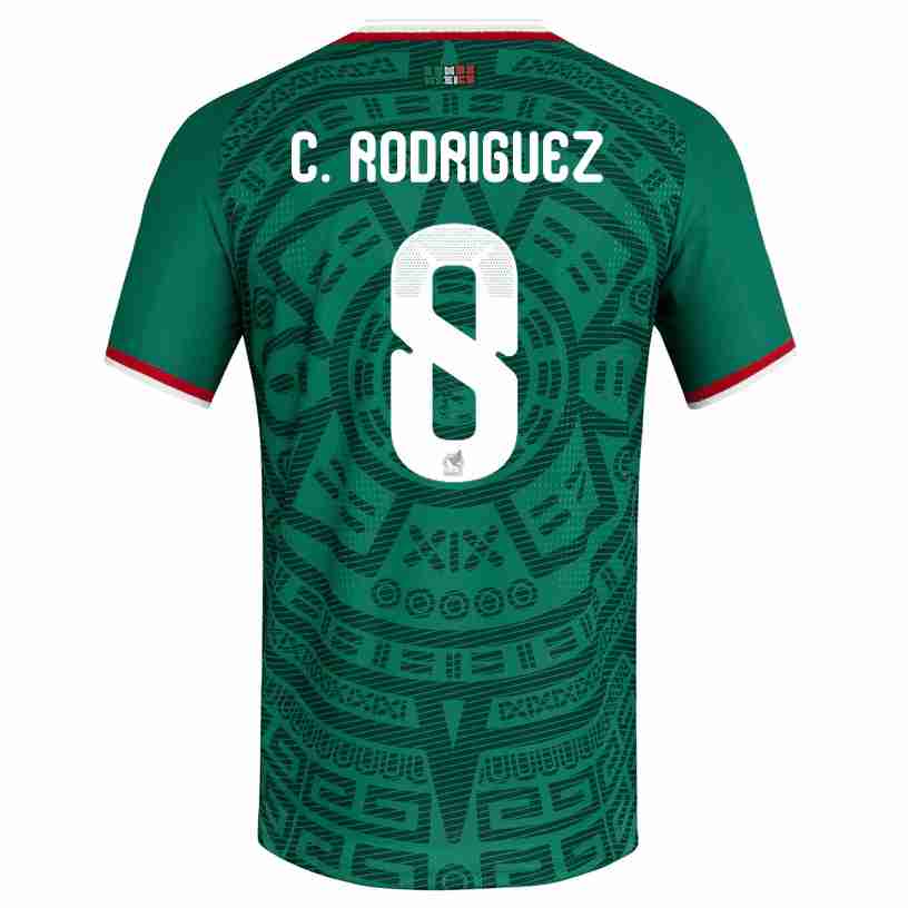C. RODRIGUEZ NO.8 Camiseta México Primera Equipacion 2026 – Versión Jugador C. RODRIGUEZ NO.8 Camiseta México Primera Equipacion 2026 – Versión Jugador