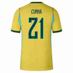CUNHA NO.21 Camiseta Brasil Primera Equipacion 2026 – Versión Jugador