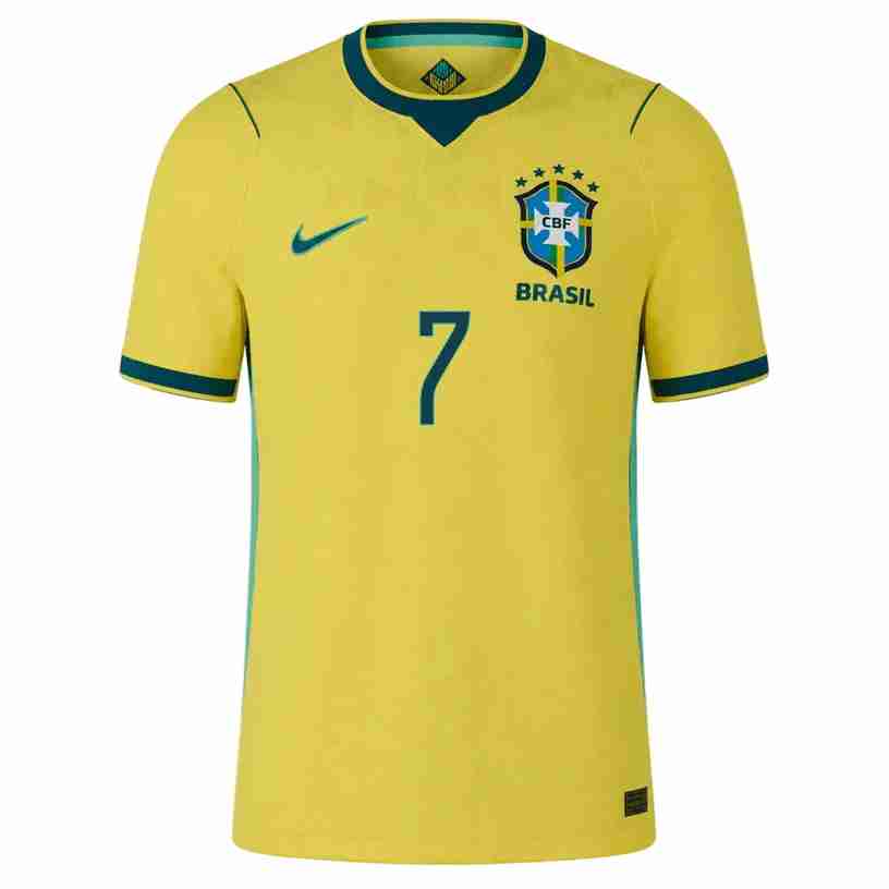 CUNHA NO.7 Camiseta Brasil Primera Equipacion 2026 – Versión Jugador_1 CUNHA NO.7 Camiseta Brasil Primera Equipacion 2026 – Versión Jugador_1