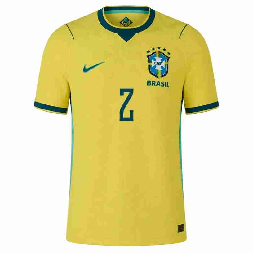 DANILO NO.2 Camiseta Brasil Primera Equipacion 2026 – Versión Jugador_1 DANILO NO.2 Camiseta Brasil Primera Equipacion 2026 – Versión Jugador_1
