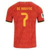 DE BRUYNE NO.7 Camiseta Belgica Primera Equipacion 2026 – Versión Jugador