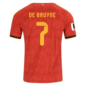 DE BRUYNE NO.7 Camiseta Belgica Primera Equipacion 2026 – Versión Jugador
