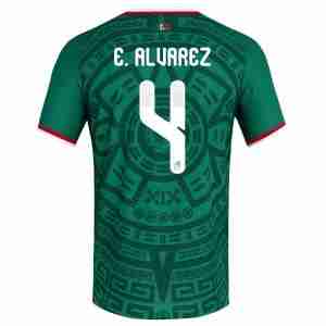 E. ALVAREZ NO.4 Camiseta México Primera Equipacion 2026 – Versión Jugador