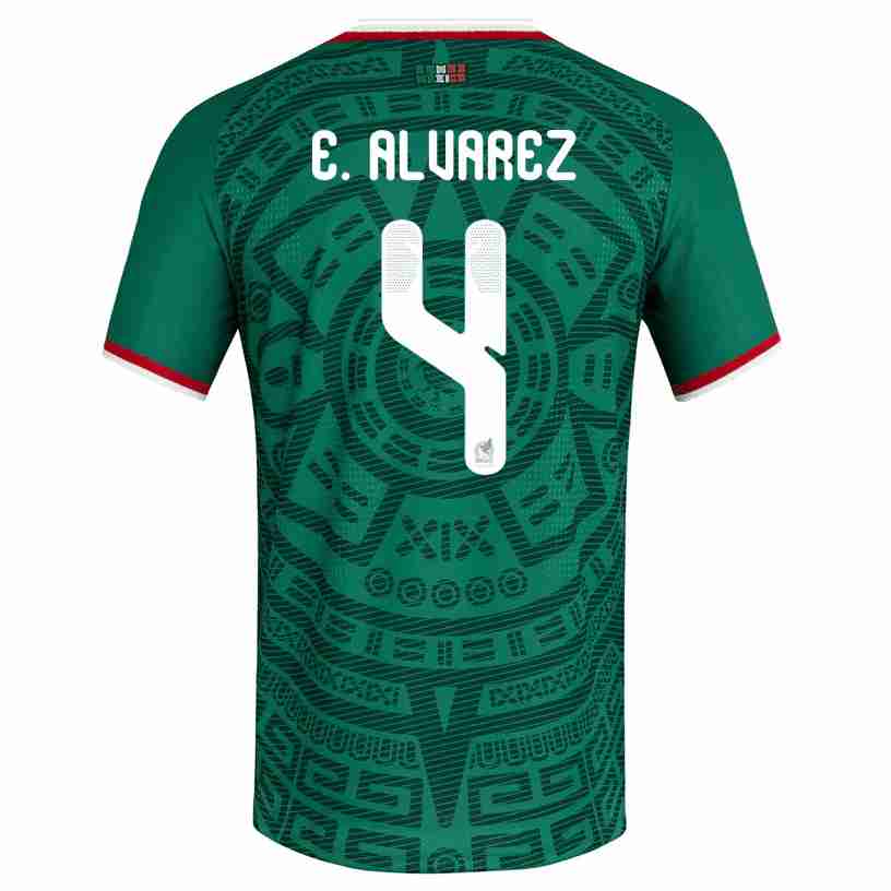 E. ALVAREZ NO.4 Camiseta México Primera Equipacion 2026 – Versión Jugador E. ALVAREZ NO.4 Camiseta México Primera Equipacion 2026 – Versión Jugador