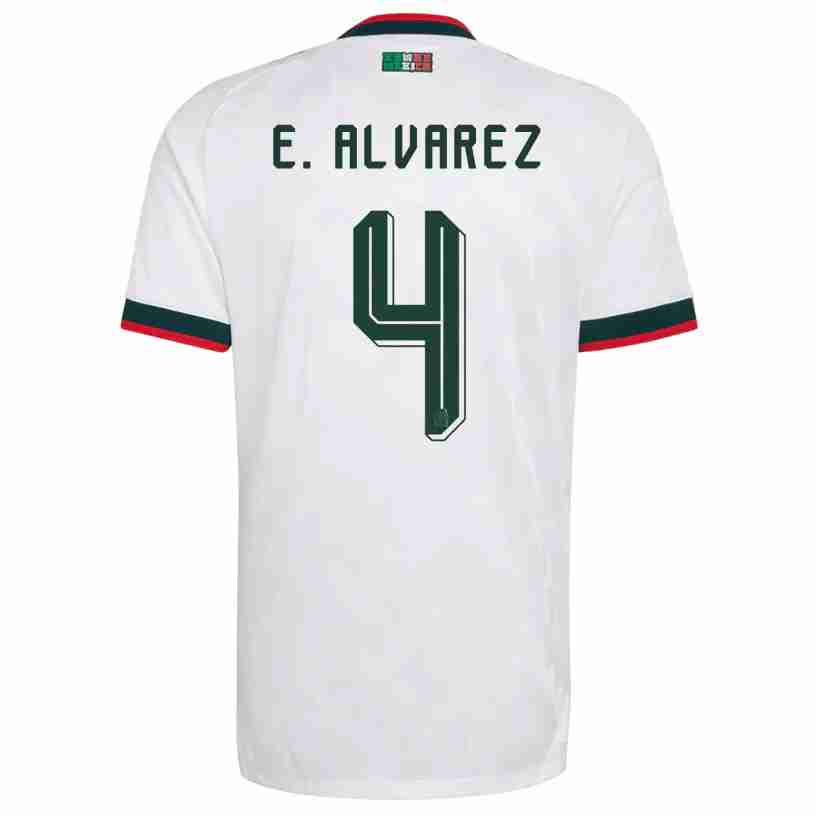E. ALVAREZ NO.4 Camiseta México Segunda Equipacion 2026 – Versión Jugador E. ALVAREZ NO.4 Camiseta México Segunda Equipacion 2026 – Versión Jugador