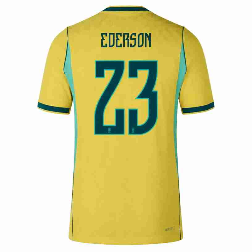 EDERSON NO.23 Camiseta Brasil Primera Equipacion 2026 – Versión Jugador EDERSON NO.23 Camiseta Brasil Primera Equipacion 2026 – Versión Jugador