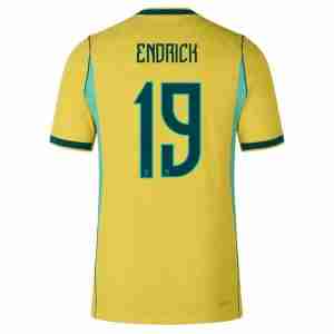 ENDRICK NO.19 Camiseta Brasil Primera Equipacion 2026 – Versión Jugador