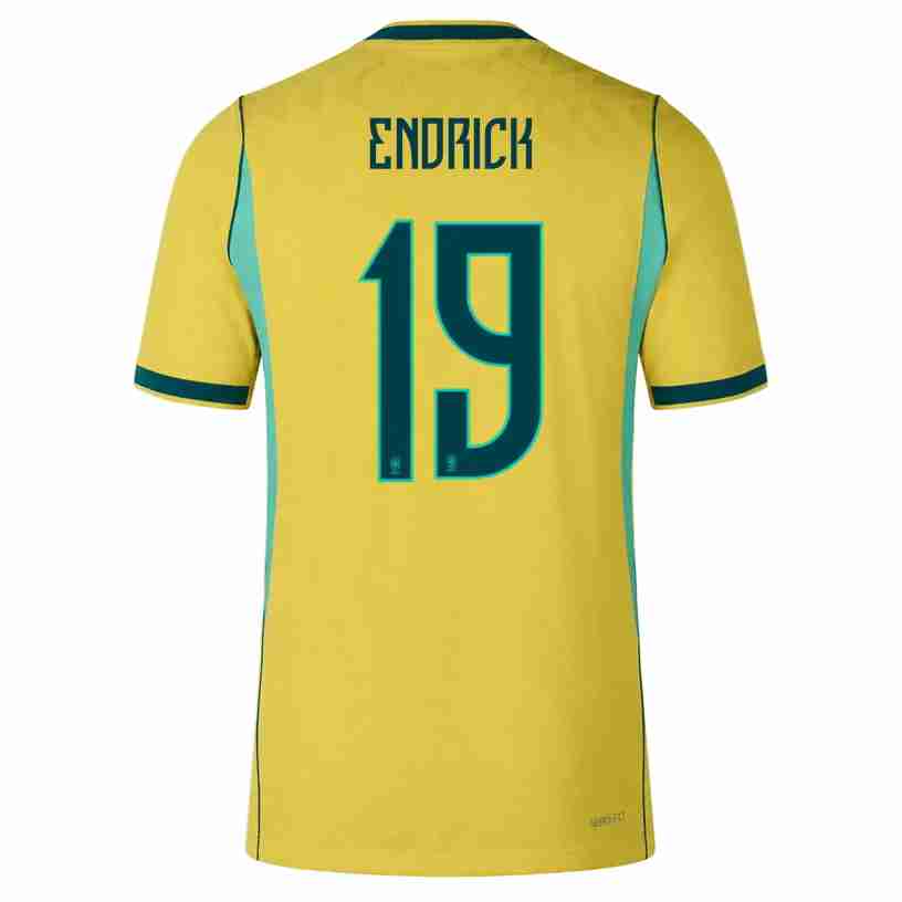ENDRICK NO.19 Camiseta Brasil Primera Equipacion 2026 – Versión Jugador ENDRICK NO.19 Camiseta Brasil Primera Equipacion 2026 – Versión Jugador