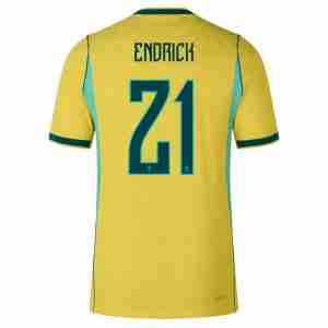 ENDRICK NO.21 Camiseta Brasil Primera Equipacion 2026 – Versión Jugador
