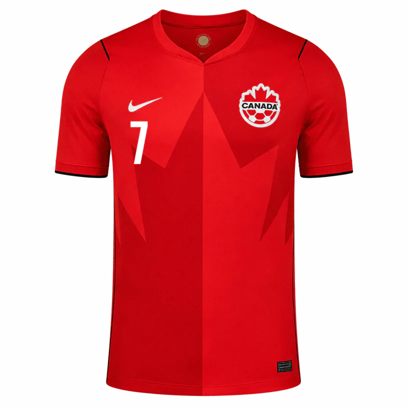 EUSTAQUIO NO.7 Camiseta Canadá Primera Equipacion 2026 – Versión Jugador_1 EUSTAQUIO NO.7 Camiseta Canadá Primera Equipacion 2026 – Versión Jugador_1