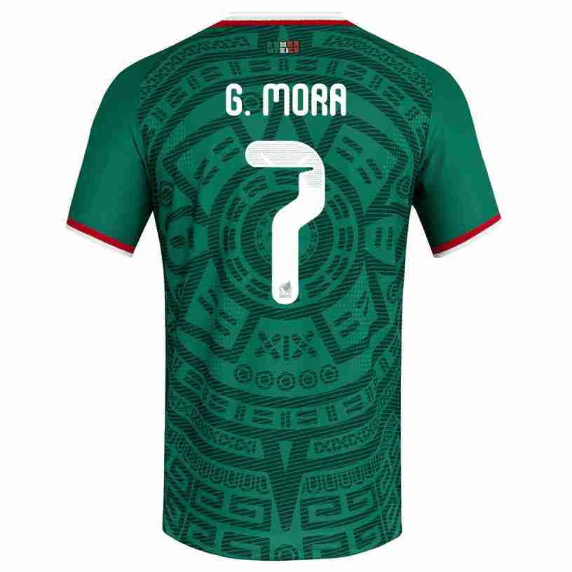 G. MORA NO.7 Camiseta México Primera Equipacion 2026 – Versión Jugador G. MORA NO.7 Camiseta México Primera Equipacion 2026 – Versión Jugador