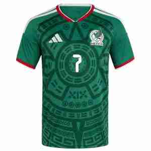 G. MORA NO.7 Camiseta México Primera Equipacion 2026 – Versión Jugador_1