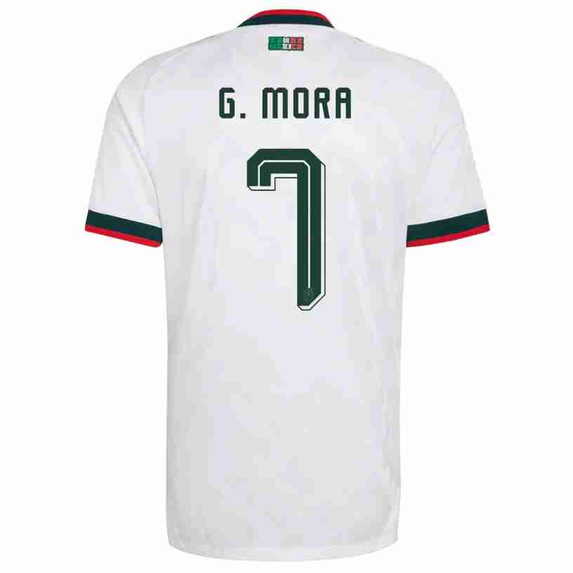 G. MORA NO.7 Camiseta México Segunda Equipacion 2026 – Versión Jugador G. MORA NO.7 Camiseta México Segunda Equipacion 2026 – Versión Jugador