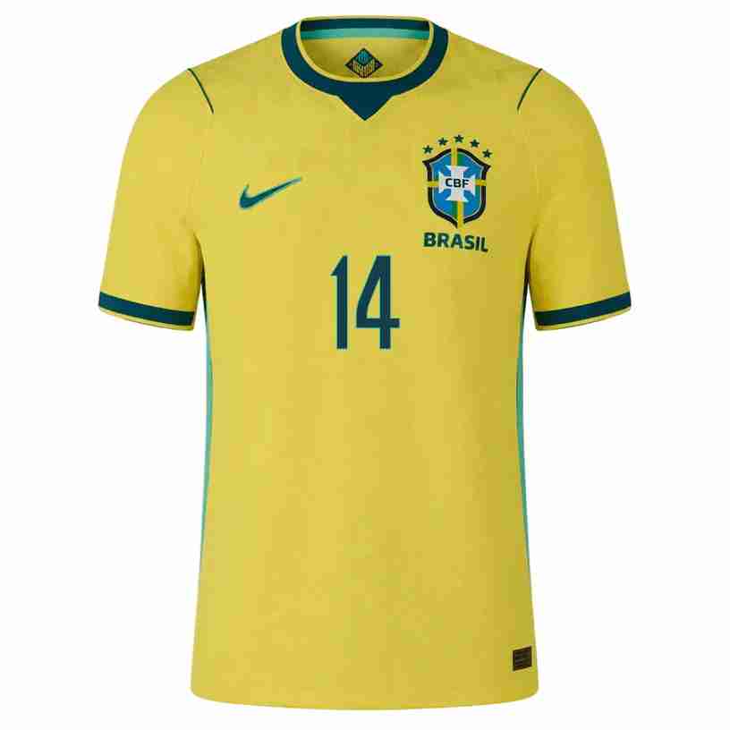 GABRIEL NO.14 Camiseta Brasil Primera Equipacion 2026 – Versión Jugador_1 GABRIEL NO.14 Camiseta Brasil Primera Equipacion 2026 – Versión Jugador_1