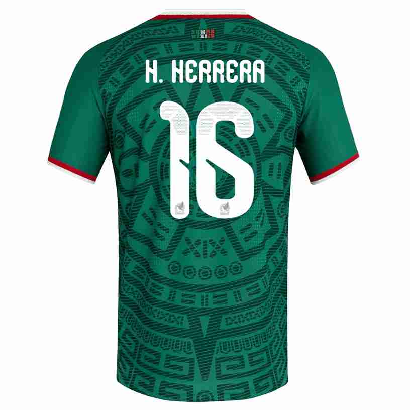H. HERRERA NO.16 Camiseta México Primera Equipacion 2026 – Versión Jugador H. HERRERA NO.16 Camiseta México Primera Equipacion 2026 – Versión Jugador