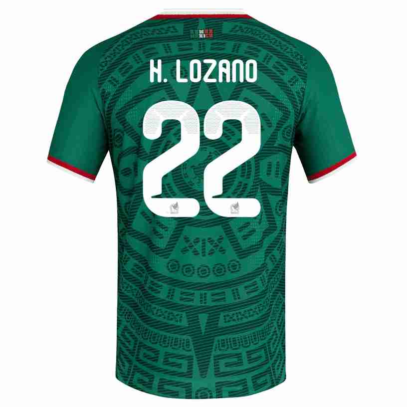 H. LOZANO NO.22 Camiseta México Primera Equipacion 2026 – Versión Jugador H. LOZANO NO.22 Camiseta México Primera Equipacion 2026 – Versión Jugador